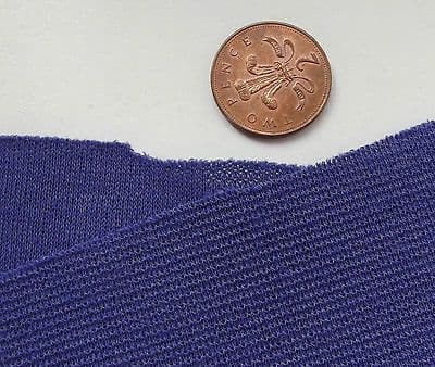PURPLE fabric by the METRE  Vintage dress material Tubular knit wool blend